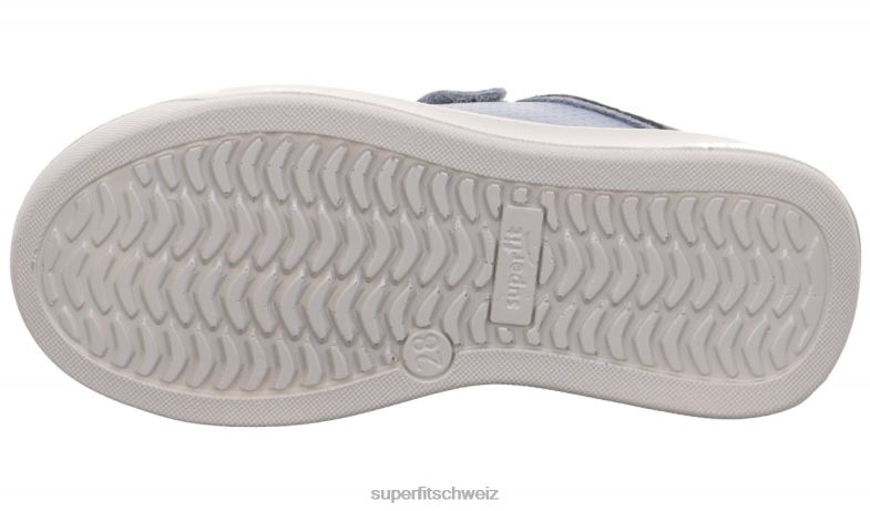 Kleinkinder niedrige Turnschuhe 44B2D812 Superfit Cosmo - Sneaker Low mit Klettverschluss Blau