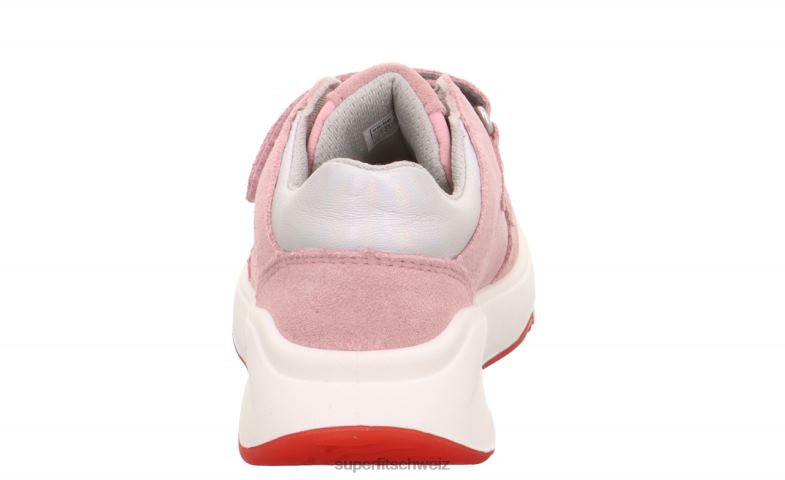 Kleinkinder niedrige Turnschuhe 44B2D814 Superfit Melodie – Sneaker Low mit Klettverschluss rosa/hellgrau