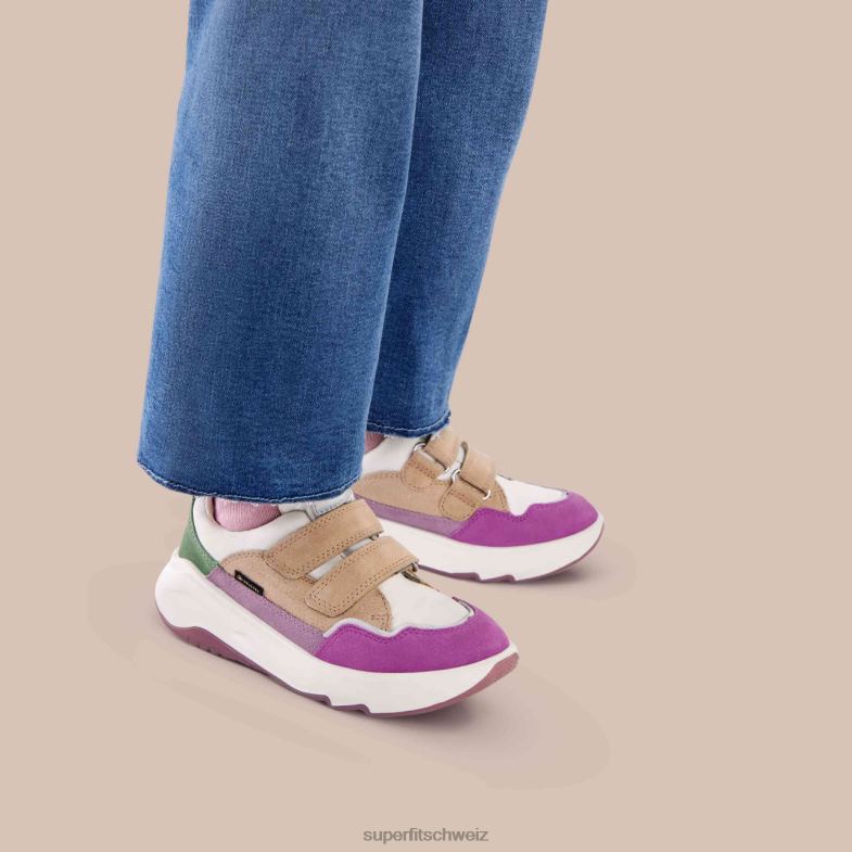 Kleinkinder niedrige Turnschuhe 44B2D819 Superfit Melodie – Sneaker Low mit Klettverschluss Mehrfarben