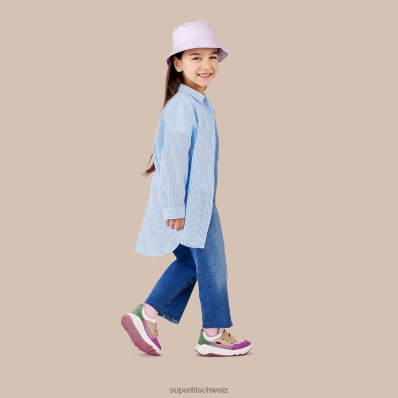 Kleinkinder niedrige Turnschuhe 44B2D819 Superfit Melodie – Sneaker Low mit Klettverschluss Mehrfarben