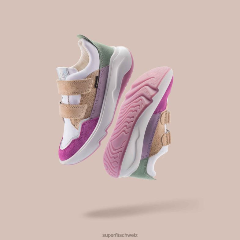 Kleinkinder niedrige Turnschuhe 44B2D819 Superfit Melodie – Sneaker Low mit Klettverschluss Mehrfarben