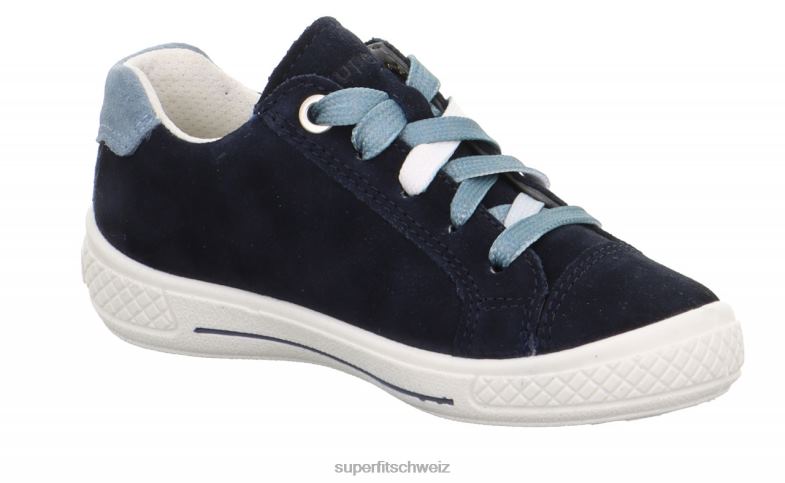 Kleinkinder niedrige Turnschuhe 44B2D821 Superfit tensy – Sneaker Low mit Reißverschluss Blau