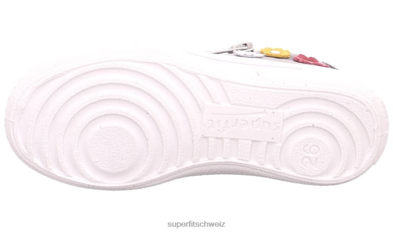 Kleinkinder niedrige Turnschuhe 44B2D822 Superfit tensy – Sneaker Low mit Reißverschluss hellgrau