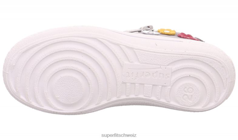 Kleinkinder niedrige Turnschuhe 44B2D822 Superfit tensy – Sneaker Low mit Reißverschluss hellgrau