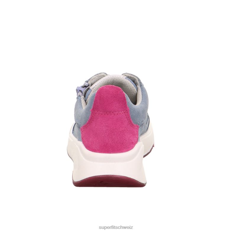 Kleinkinder niedrige Turnschuhe 44B2D825 Superfit Melodie – niedrige Sneakers mit Reißverschluss Blau