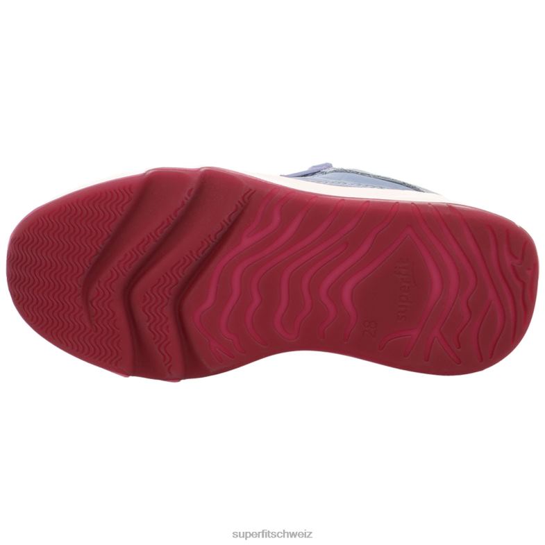 Kleinkinder niedrige Turnschuhe 44B2D825 Superfit Melodie – niedrige Sneakers mit Reißverschluss Blau