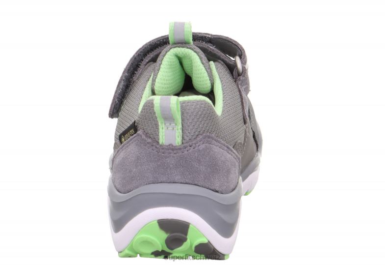 Kleinkinder niedrige Turnschuhe 44B2D826 Superfit sport5 - Sneaker Low mit Klettverschluss hellgrau/hellgrün