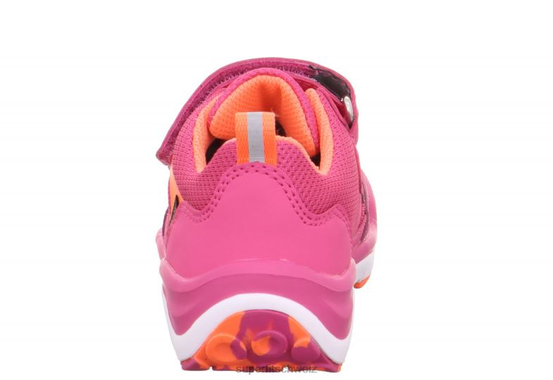Kleinkinder niedrige Turnschuhe 44B2D828 Superfit sport5 - Sneaker Low mit Klettverschluss rosa/orange