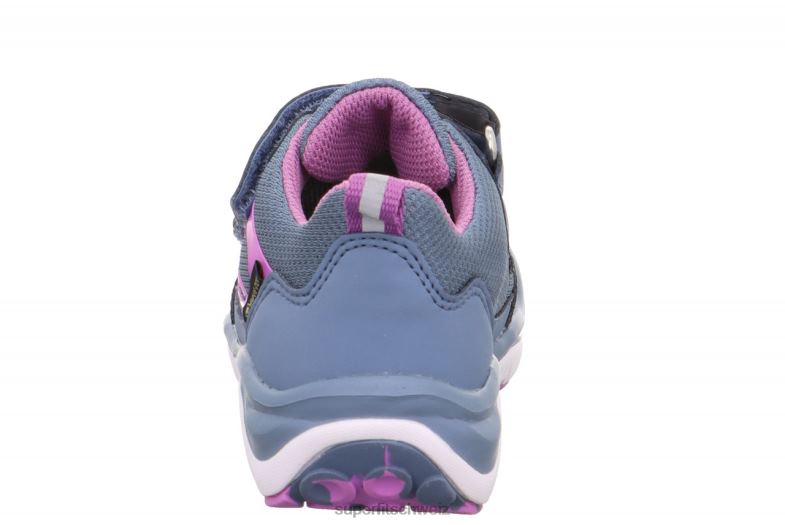 Kleinkinder niedrige Turnschuhe 44B2D830 Superfit sport5 - Sneaker Low mit Klettverschluss Blau Rosa