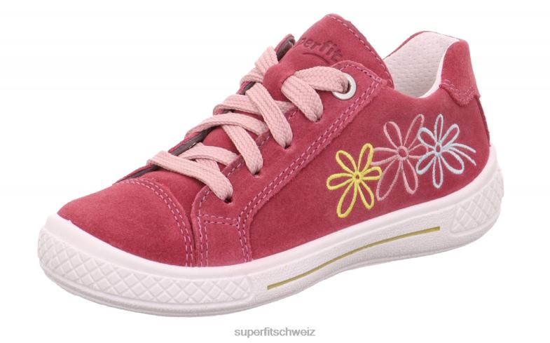 Kleinkinder niedrige Turnschuhe 44B2D831 Superfit tensy – Sneaker Low mit Schnürung Rosa