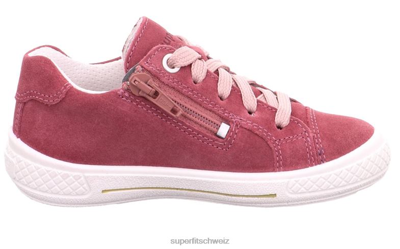 Kleinkinder niedrige Turnschuhe 44B2D831 Superfit tensy – Sneaker Low mit Schnürung Rosa