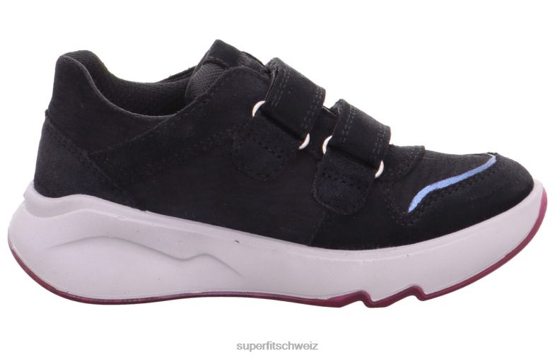 Kleinkinder niedrige Turnschuhe 44B2D839 Superfit Melodie – Sneaker Low mit Klettverschluss grau