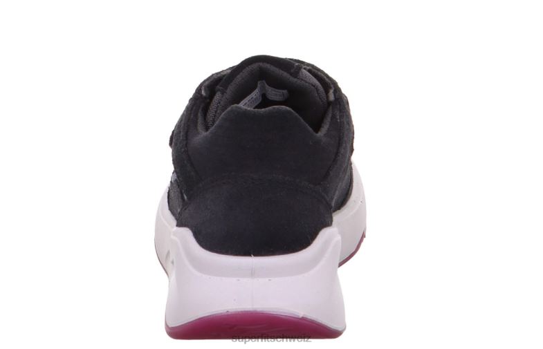 Kleinkinder niedrige Turnschuhe 44B2D839 Superfit Melodie – Sneaker Low mit Klettverschluss grau
