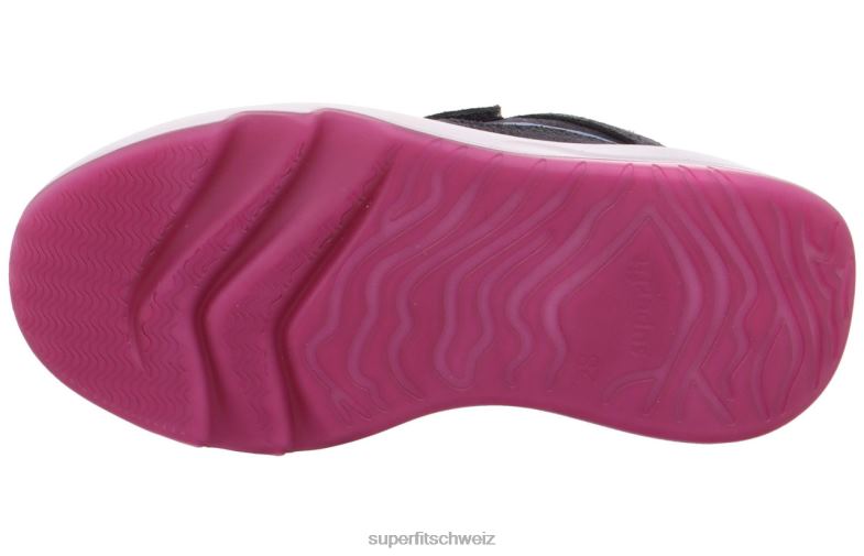 Kleinkinder niedrige Turnschuhe 44B2D839 Superfit Melodie – Sneaker Low mit Klettverschluss grau