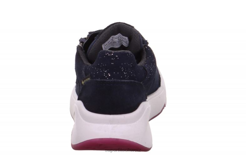 Kleinkinder niedrige Turnschuhe 44B2D848 Superfit Melodie – niedrige Sneakers mit Reißverschluss Blau