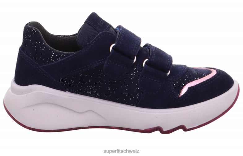 Kleinkinder niedrige Turnschuhe 44B2D861 Superfit Melodie – Sneaker Low mit Klettverschluss Blau