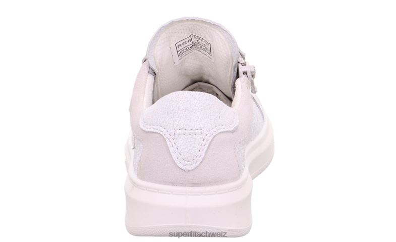 Kleinkinder niedrige Turnschuhe 44B2D868 Superfit Cosmo - Sneaker Low mit Schnürung Weiss