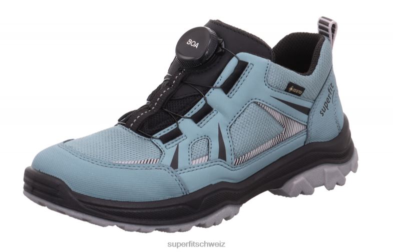 Kleinkinder niedrige Turnschuhe 44B2D882 Superfit Jupiter - Low-Sneaker mit Boa-Fit-System Blau Schwarz