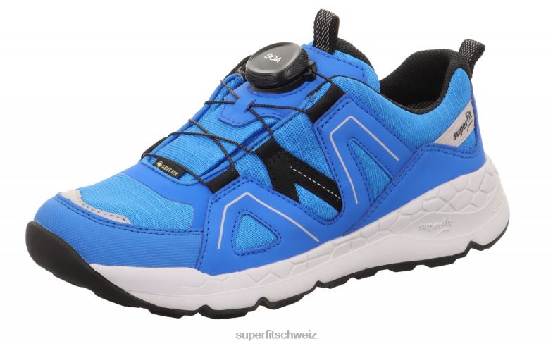 Kleinkinder niedrige Turnschuhe 44B2D884 Superfit Free Ride - Low-Sneaker mit Boa-Fit-System Blau Schwarz