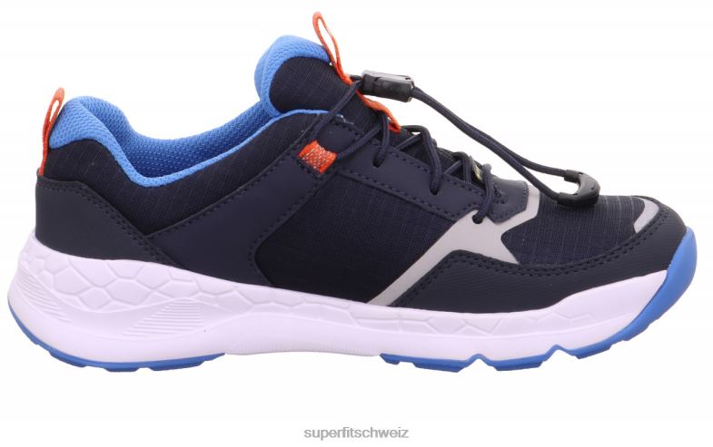 Kleinkinder niedrige Turnschuhe 44B2D885 Superfit Free Ride – Sneaker Low mit Schnellverschluss blau/hellblau