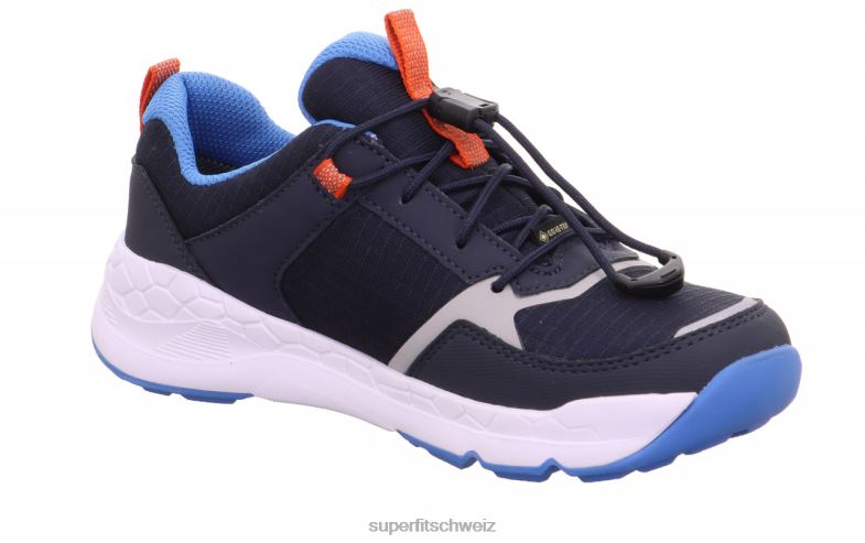 Kleinkinder niedrige Turnschuhe 44B2D885 Superfit Free Ride – Sneaker Low mit Schnellverschluss blau/hellblau