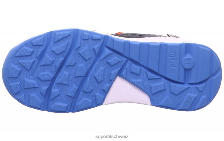 Kleinkinder niedrige Turnschuhe 44B2D885 Superfit Free Ride – Sneaker Low mit Schnellverschluss blau/hellblau