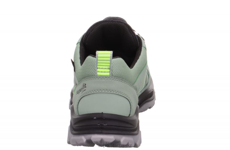 Kleinkinder niedrige Turnschuhe 44B2D886 Superfit Jupiter - Low-Sneaker mit Boa-Fit-System hellgrün/schwarz