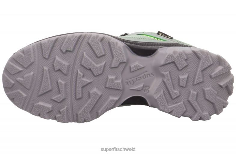 Kleinkinder niedrige Turnschuhe 44B2D886 Superfit Jupiter - Low-Sneaker mit Boa-Fit-System hellgrün/schwarz