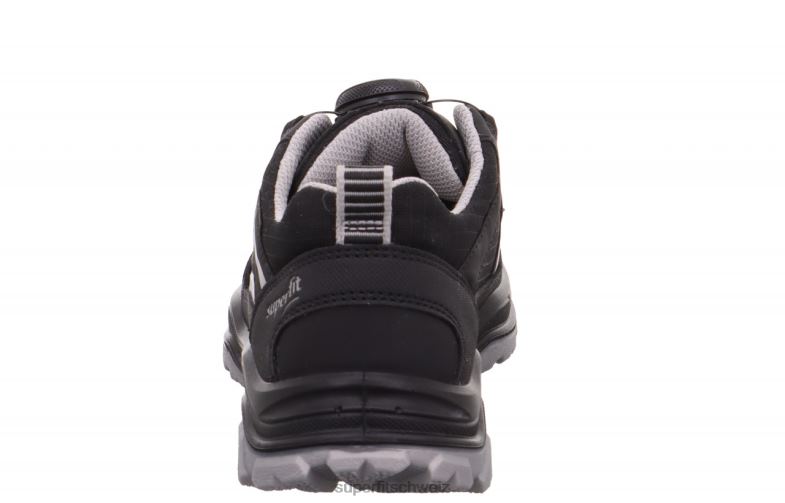 Kleinkinder niedrige Turnschuhe 44B2D889 Superfit Jupiter - Low-Sneaker mit Boa-Fit-System schwarz/hellgrau