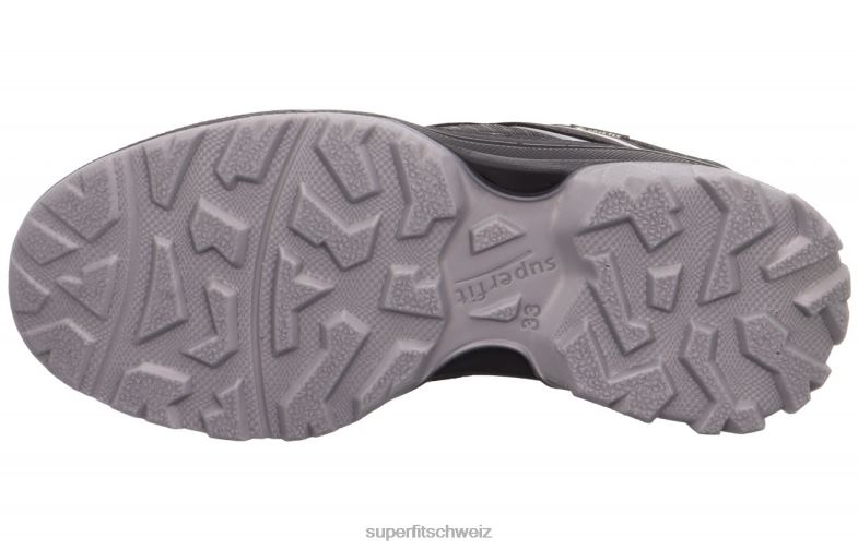Kleinkinder niedrige Turnschuhe 44B2D889 Superfit Jupiter - Low-Sneaker mit Boa-Fit-System schwarz/hellgrau