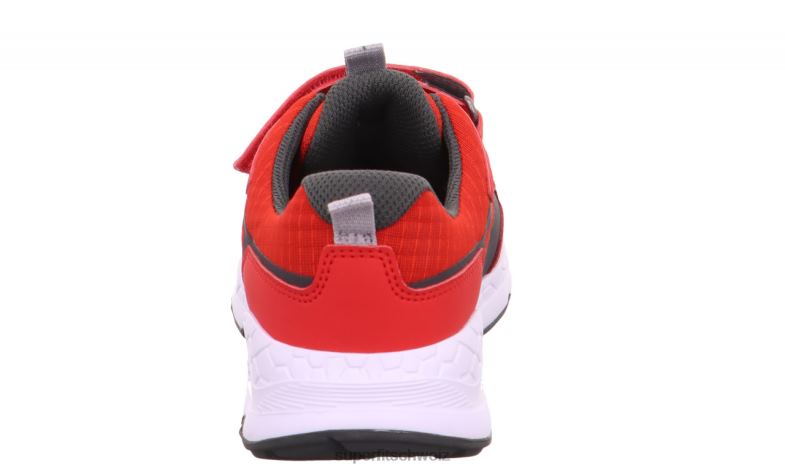 Kleinkinder niedrige Turnschuhe 44B2D890 Superfit Free Ride – Sneaker Low mit Klettverschluss rot/grau