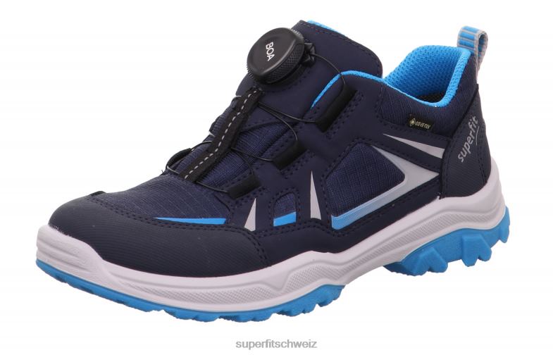 Kleinkinder niedrige Turnschuhe 44B2D891 Superfit Jupiter - Low-Sneaker mit Boa-Fit-System blau/türkis