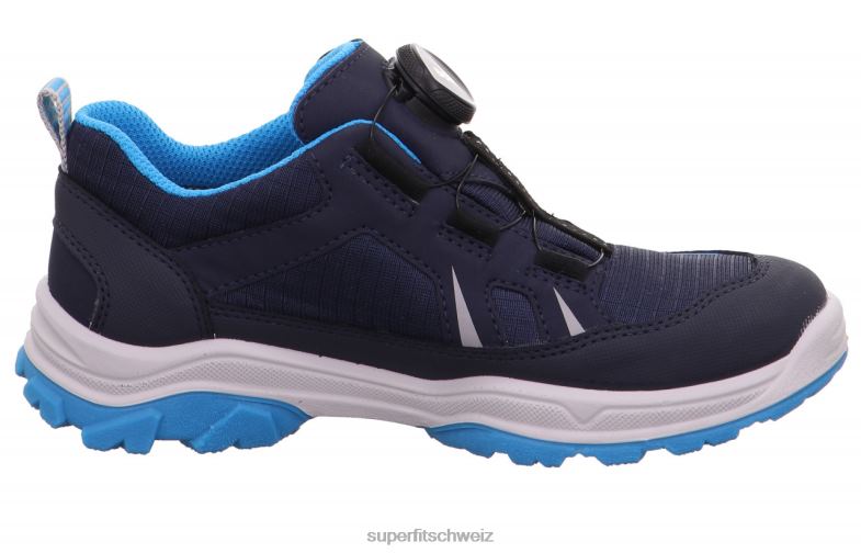 Kleinkinder niedrige Turnschuhe 44B2D891 Superfit Jupiter - Low-Sneaker mit Boa-Fit-System blau/türkis