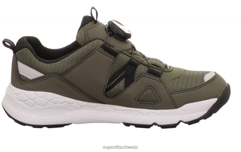 Kleinkinder niedrige Turnschuhe 44B2D894 Superfit Free Ride - Low-Sneaker mit Boa-Fit-System Grün Schwarz