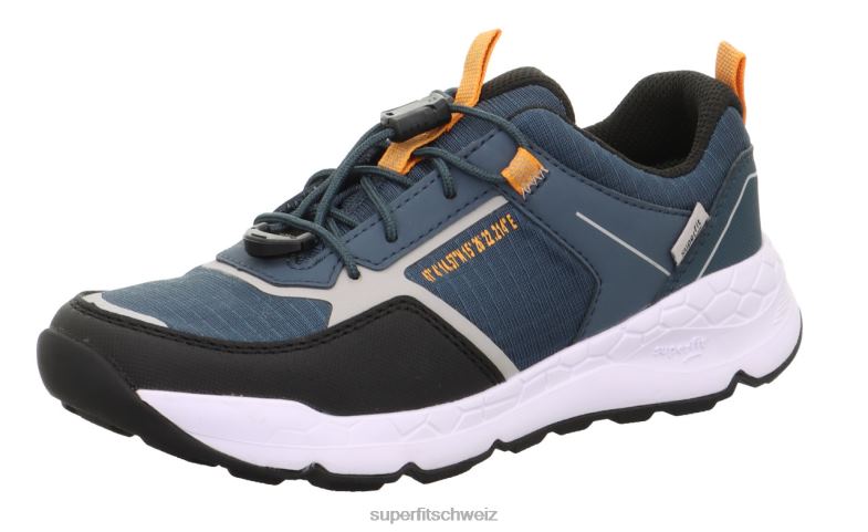 Kleinkinder niedrige Turnschuhe 44B2D895 Superfit Free Ride – Sneaker Low mit Schnellverschluss blau/orange