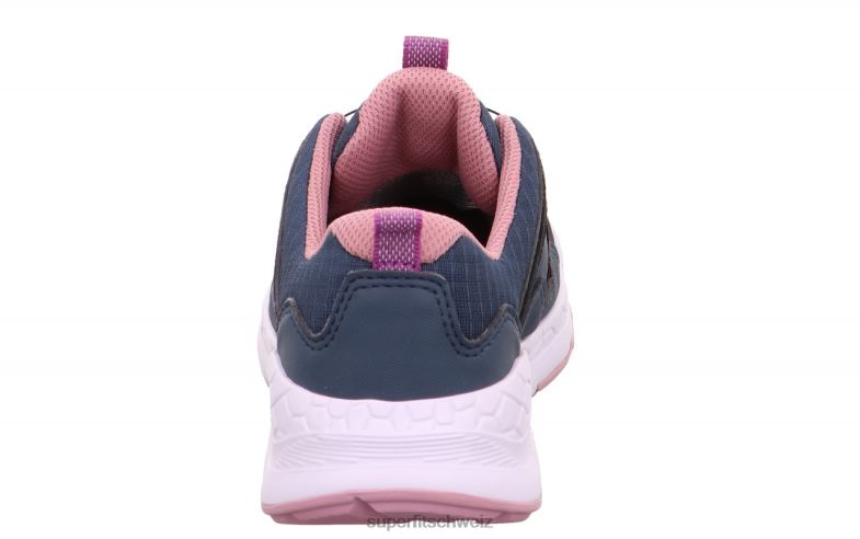Kleinkinder niedrige Turnschuhe 44B2D900 Superfit Free Ride - Low-Sneaker mit Boa-Fit-System Blau Rosa