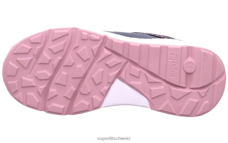 Kleinkinder niedrige Turnschuhe 44B2D900 Superfit Free Ride - Low-Sneaker mit Boa-Fit-System Blau Rosa