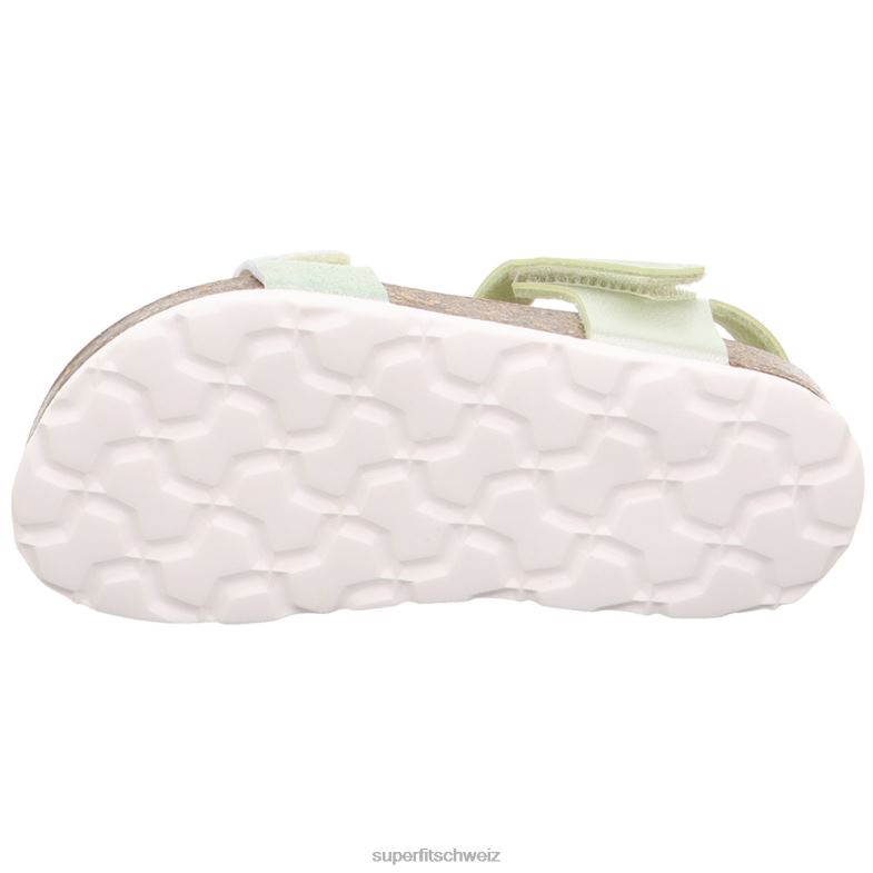 Kleinkinder Sandalen 44B2D548 Superfit fussbettpantoffel - Sandale mit Klettverschluss Grün