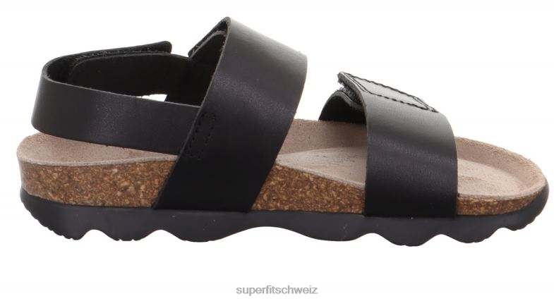 Kleinkinder Sandalen 44B2D581 Superfit Gelees - Sandale mit Klettverschluss Schwarz
