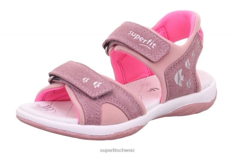 Kleinkinder Sandalen 44B2D610 Superfit sunny - Sandale mit Klettverschluss Purpur Rosa