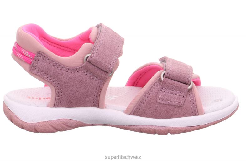 Kleinkinder Sandalen 44B2D610 Superfit sunny - Sandale mit Klettverschluss Purpur Rosa