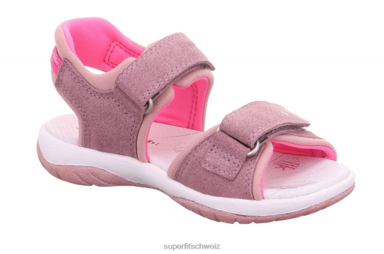 Kleinkinder Sandalen 44B2D610 Superfit sunny - Sandale mit Klettverschluss Purpur Rosa