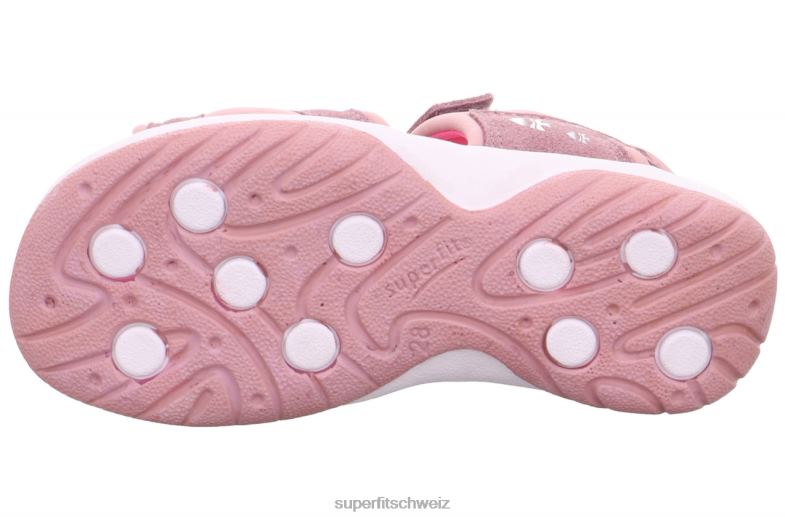 Kleinkinder Sandalen 44B2D610 Superfit sunny - Sandale mit Klettverschluss Purpur Rosa
