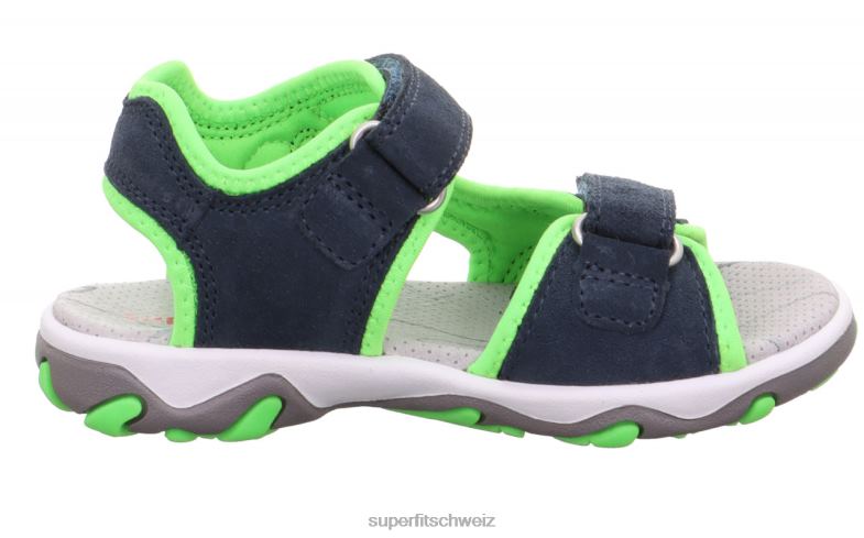 Kleinkinder Sandalen 44B2D613 Superfit Mike 3.0 – Sandale mit Klettverschluss blau/hellgrün
