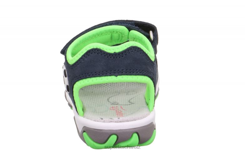 Kleinkinder Sandalen 44B2D613 Superfit Mike 3.0 – Sandale mit Klettverschluss blau/hellgrün