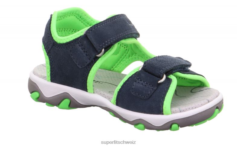 Kleinkinder Sandalen 44B2D613 Superfit Mike 3.0 – Sandale mit Klettverschluss blau/hellgrün