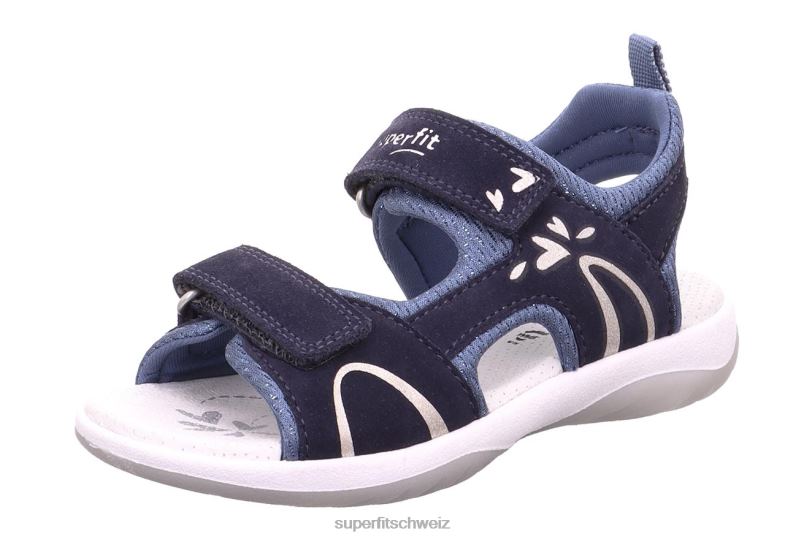 Kleinkinder Sandalen 44B2D614 Superfit sunny - Sandale mit Klettverschluss Blau