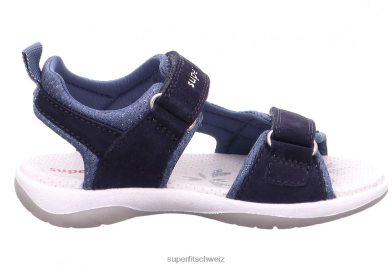 Kleinkinder Sandalen 44B2D614 Superfit sunny - Sandale mit Klettverschluss Blau
