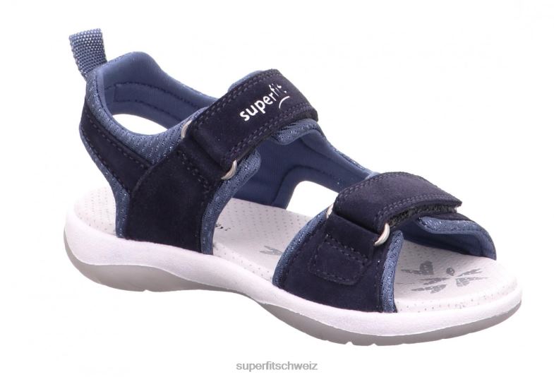 Kleinkinder Sandalen 44B2D614 Superfit sunny - Sandale mit Klettverschluss Blau