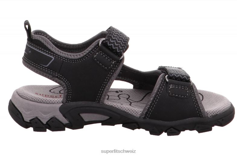 Kleinkinder Sandalen 44B2D615 Superfit Wanderung - Sandale mit Klettverschluss Schwarz